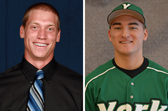 Christopher Newport Senior Billy Steel and York Freshman Elliott Mortimer Earn CAC Baseball Weekly Accolades