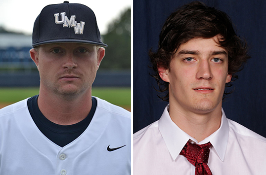 Mary Washington Senior Jono Haught and Christopher Newport Sophomore Caleb Myers Named CAC Baseball Players of the Week
