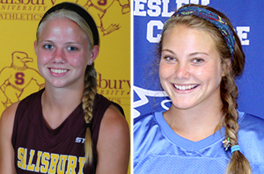 Salisbury Junior Samantha Johnson and Wesley Junior Sarah Daniels Named CAC Field Hockey Players of the Week
