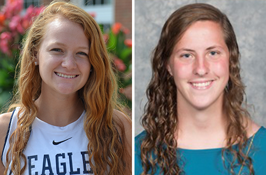 Mary Washington Senior Jenna Steele and Christopher Newport Junior Bailey Lien Garner CAC Field Hockey Weekly Awards
