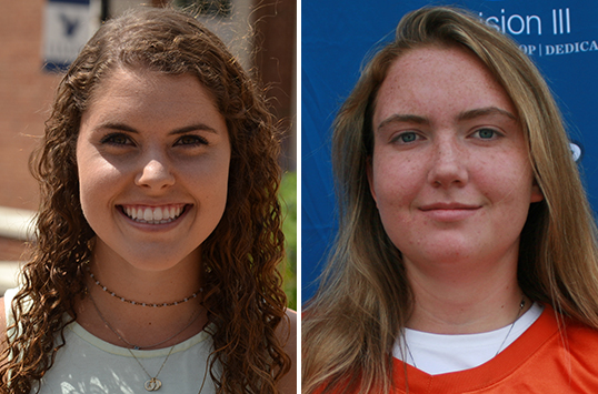 Mary Washington Junior Allegra Massey-Elim and Wesley Freshman Makenzie McIntyre Garner CAC Field Hockey Weekly Honors