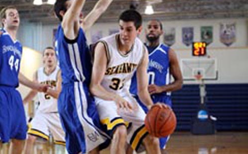 Burum, Franz, MacAuley Lead St. Mary's To Men's Basketball Sweet 16 With 68-53 Victory Over Randolph-Macon