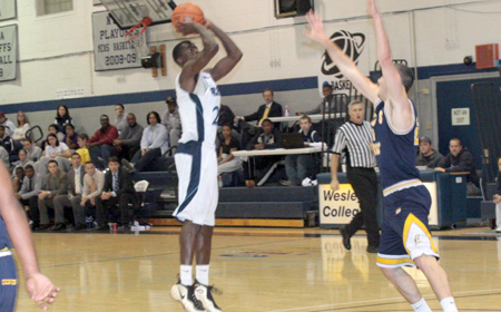 Wesley Men's Basketball Falls At Lebanon Valley Saturday In ECAC South Semifinals, 84-71