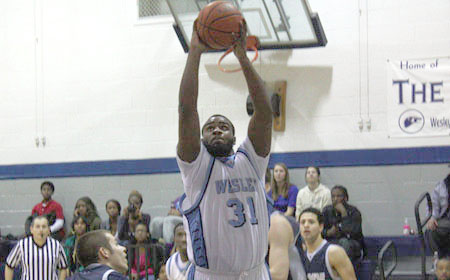 Wesley Upsets Misericordia, 76-59, In ECAC South Men's Basketball Tournament Opening Round