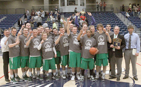 Kouvaris, Oursler Lead 4th-Seeded York To A 59-51 Win At Mary Washington To Capture The CAC Men's Basketball Title & NCAA Playoff Bid
