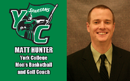 Matt Hunter Named Men's Basketball And Golf Coach At York College