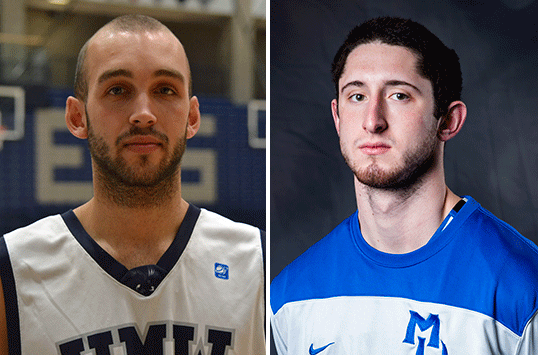 Mary Washington Senior Bradley Riester and Marymount Senior Reed Scott Earn CAC Men's Basketball Weekly Honors