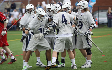 Hood Wins Men's Lacrosse Showdown Vs. Marymount, But Saints Win Three-Team Tiebreaker Coin Toss To Advance To CAC Playoffs