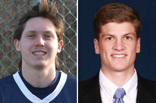 Mary Washington Senior John Bohlinger and Christopher Newport Freshman Matt Hayden Garner CAC Men's Lacrosse Weekly Honors