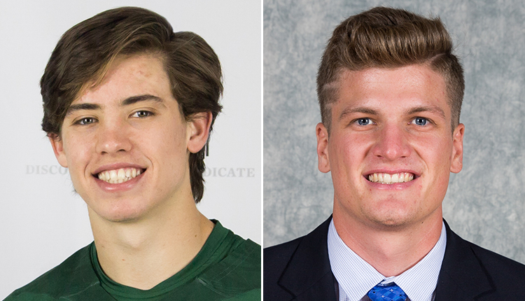 Southern Virginia Freshman Shawn Lamb and Christopher Newport Senior Matt Hayden Garner CAC Men's Lacrosse Weekly Awards