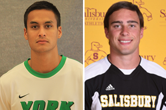 York Sophomore Joel Teston and Salisbury Senior Drew Staedeli Named CAC Men's Soccer Players of the Week