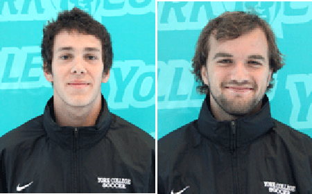 York's Antonio Bua And Adam Good Capture CAC Men's Soccer Player Of The Week Awards