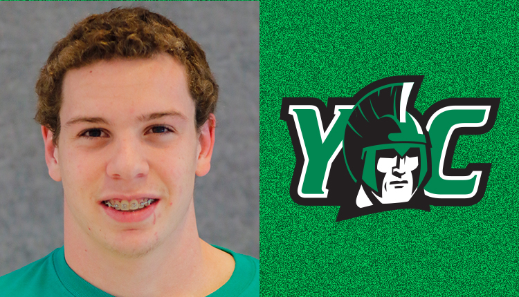York Freshman Keven Stahl Earns Sixth CAC Men's Swimming Weekly Award