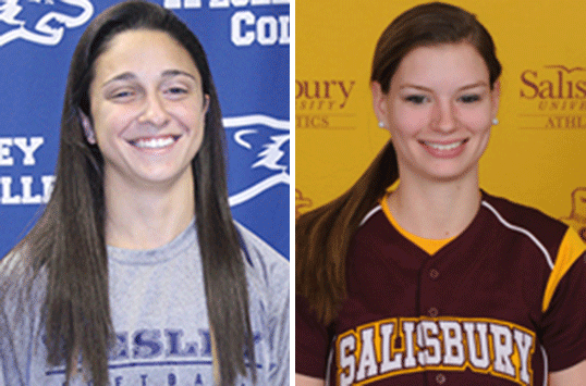 Wesley Sophomore Steph Caracozza and Salisbury Junior Rachel Johnson Receive CAC Softball Weekly Awards