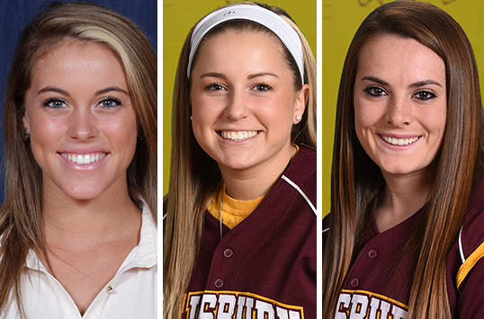 Christopher Newport Junior Meagan Jones and Salisbury Juniors Molly Simpson and Annah Brittingham Receive CAC Softball Weekly Awards