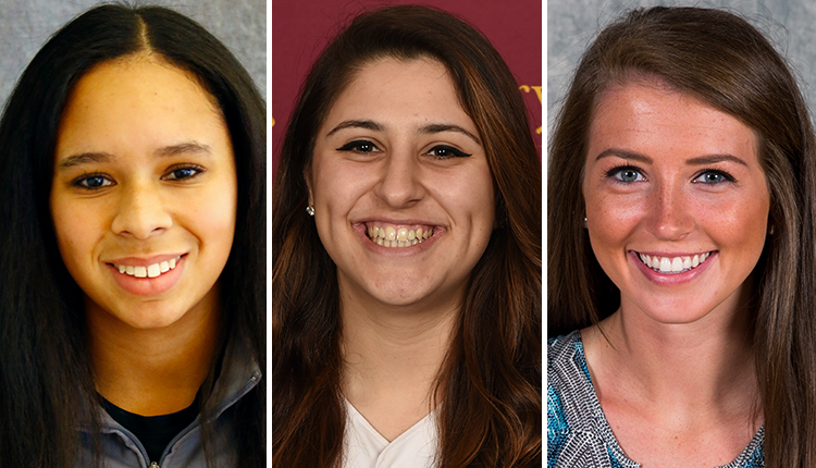 Salisbury Senior Annie Pietanza, York Senior Haley Hirn and Christopher Newport Sophomore Aubrey Bates Claim CAC Softball Weekly Awards