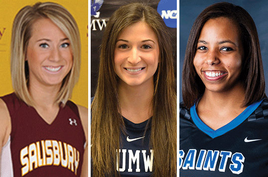 Mary Washington's Jenna Petrucelli, Marymount's Tylar Abrams and Salisbury's Shannon Carta Garner CAC Women's Lacrosse Weekly Honors