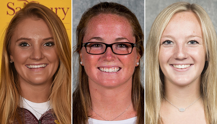 Christopher Newport Junior Sarah Culver and Sophomore Mackenzie Regen, Salisbury Junior Courtney Fegan Collect CAC Women's Lacrosse Weekly Awards