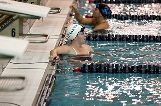 St. Mary's Women's Swimming Posts 2-0 Weekend Mark; Marymount Earns Win, Salisbury Takes Second at Swarthmore Invitational