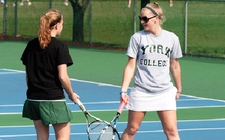 Mary Washington And York Women's Tennis Teams Gain Victories Thursday; UMW Finishes Undefeated Regular Season