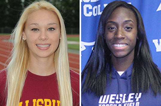 Wesley Sophomore Elizsha Streeter and Salisbury Sophomore Ashley Jackson Receive CAC Women's Track & Field Weekly Honors