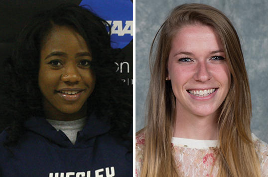Christopher Newport Senior Jennifer Westerholm and Wesley Freshman Evelina Sloboh Named CAC Women's Track & Field Athletes of the Week