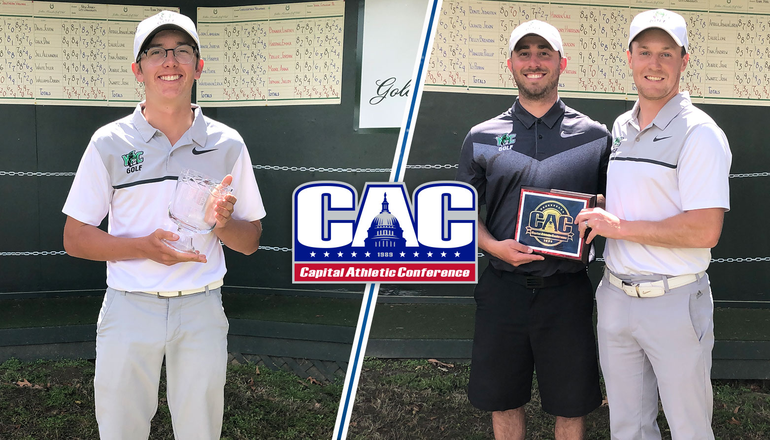 York's Leebrick, Boslough Sweep All-CAC Men's Golf Major Awards