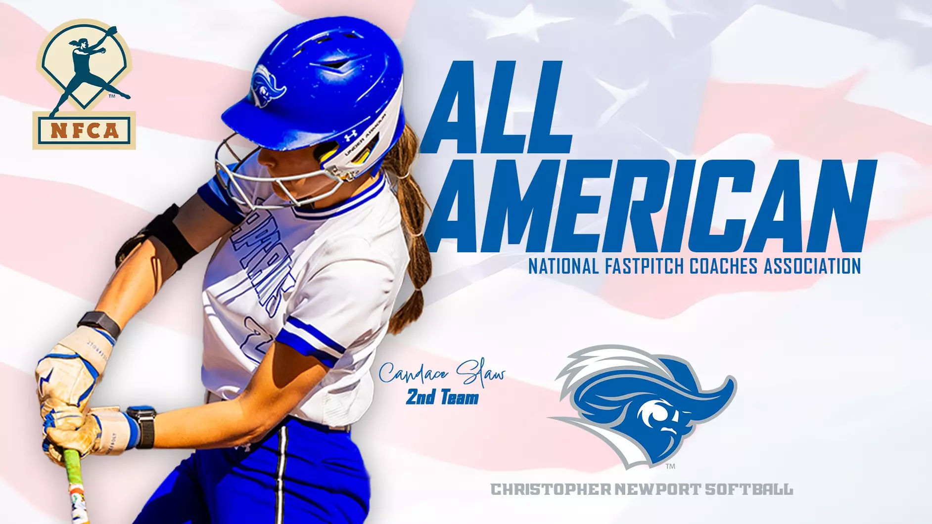 CNU's Candace Slaw Named All-American for Second Straight Season
