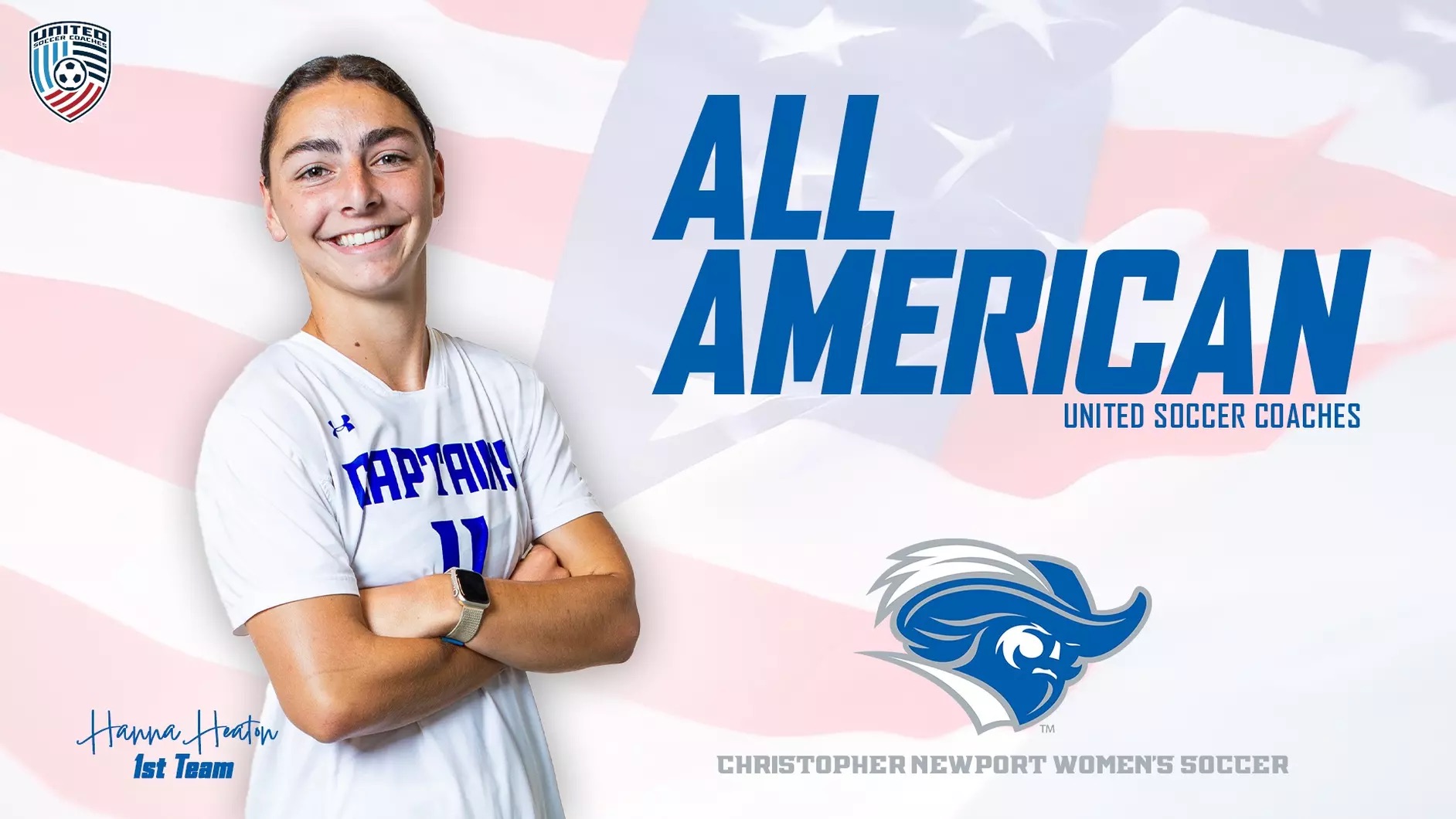 CNU Senior Hanna Heaton Punctuates Storied Career With First Team All-American Honors from United Soccer Coaches